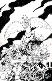 Fred C. Stresing - Rick & Morty presents Birdperson - Poster Art ONI Press (unused) cover - Original Cover
