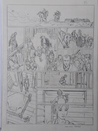 Francesco Trifogli - Sirènes et Vikings 4 p34 - Planche originale