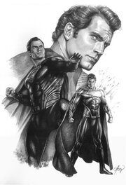 Claudio Aboy - Superman featuring actor Henry Cavill - DC Comics/Warner Bros. - Original Illustration