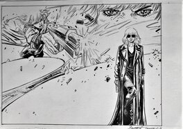 Tommaso Bennato - Atomic Blond - dessin inédit - Planche originale