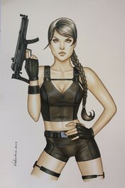 Conny Valentina - Lara Croft - Tomb Raider - Planche originale