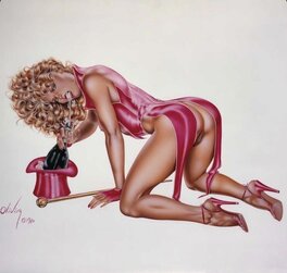 Olivia - High Society Erotica Magazine Illustration