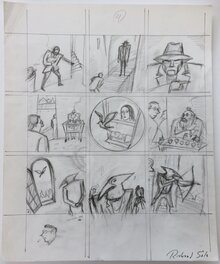 Richard Sala - Richard Sala - My Father's Brain - prelim p4 - Original art