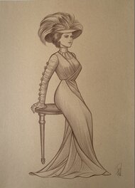 Laurent Paturaud - Mata Hari - Illustration originale