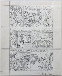 Richard Sala - Richard Sala - Judy Drood - prelim for first Judy Drood story p1 - Original art