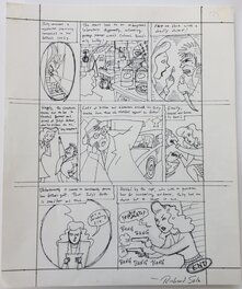 Richard Sala - Richard Sala - Judy Drood - prelim for first Judy Drood story p2 - Original art