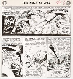 Joe Kubert - Our army at war - #132 p5 - Planche originale