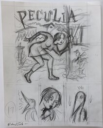 Richard Sala - Richard Sala - Peculia - prelim Evil Eye #1 - Original art