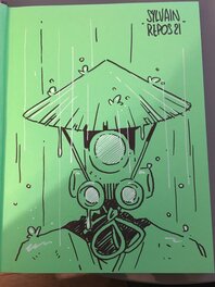 Petite dédicace rappelant la première case de la planche Petite dédicace rappelant la première case de la planche