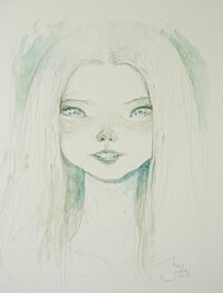 Tony Sandoval - Hypnotic Girl 2020 - Original Illustration