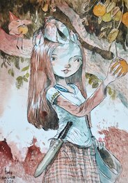 Tony Sandoval - The Apple Girl 2020 - Original Illustration