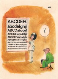 Gin - At the optometrist - Illustration originale