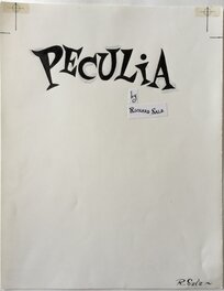 Richard Sala - Richard Sala - Peculia book title logo - Original art