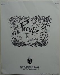 Original art - Richard Sala - Peculia title page