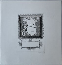 Kevin Huizenga - Kevin Huizenga - Glenn Ganges - ex-libris - Illustration originale