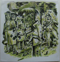 Matthias Lehmann - Lehmann Mattias - Zombie-flic - Illustration originale