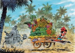 Kiko - Les grands chemins avec fruit - Original Illustration