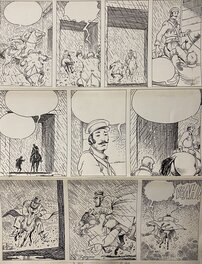 Milo Manara - Quatre doigts L’Homme de papier - Planche originale