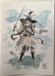 Brian Hurtt - Brian Hurtt and Matt Kindt - Cursed Pirate Girl - Original art