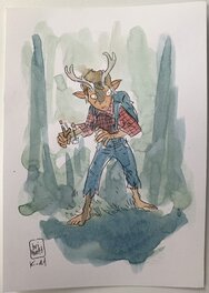 Brian Hurtt - Brian Hurtt and Matt Kindt - Sweet Tooth - Original art