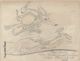 Chuck Jones - Wile E. Coyote and the Road Runner by Chuck Jones - Planche originale