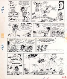 Gaston Lagaffe - Planche originale