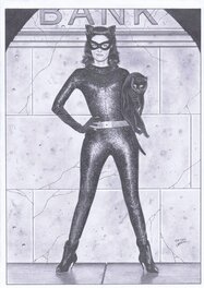 Tim Grayson - Catwoman par Grayson - Original Illustration