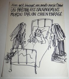 Cabu - A la saint hubert , planques tes fesses  - dicton bien connu de nos amis chasseurs - Comic Strip