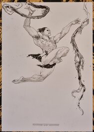 Stevan Subic - Tarzan, Seigneur de la Jungle Illustration - Illustration originale