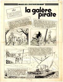 Sirius - Timour - La galere pirate - Planche originale
