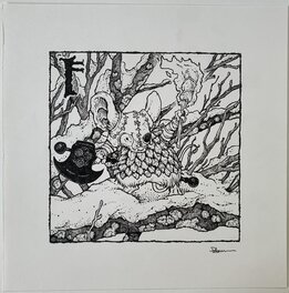 David Petersen - Petersen David - Mouse Guard - Ankur the 2nd Black Axe - Original Illustration
