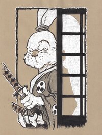 David Petersen - Petersen David - Usagi Yojimbo Albedo 2 cover hommage - Œuvre originale