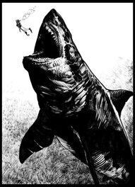 Christophe Bec - 2022 - Carthago - Megalodon - Illustration originale