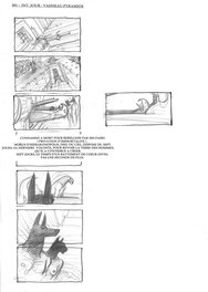 Enki Bilal - Storyboard - Ad-Vitam - Planche originale
