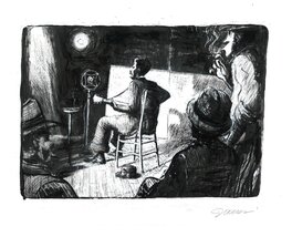 Frantz Duchazeau - Le rêve de Météor Slim - Original Illustration