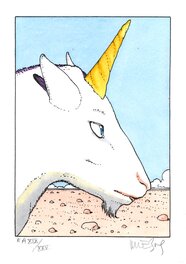 Moebius - La licorne - Œuvre originale