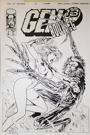 Alan Davis - Gen 13 Bootleg #2 Cover - Planche originale