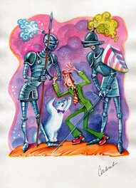 Illustration for "Sir Geoffrey - famous traveler" novel