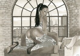 Lounis Chabane - Nathalie in San Francisco - Original Illustration