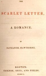 L'intrigue de départ d'Un été indien est basée sur l'œuvre de Nathaniel Hawthorne (1804-1864) intitulée "The Scarlet letter" (1850)