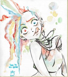 Kenny Ruiz - Delirium (shikishi) - Original Illustration