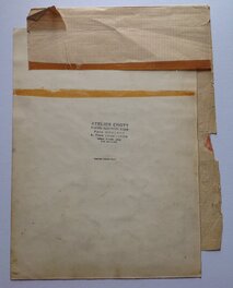 Le Verso de La Couverture originale avec le Tampon ATELIER CHOTT