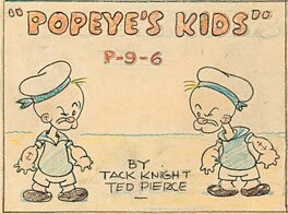 dave Fleischer - Popeye's Kids - Planche originale
