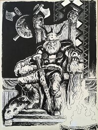 Henry Bismuth - The Loneliness of the Throne - Original Illustration