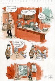 Lewis Trondheim - LEWIS RENTRE À L'HÔTEL FAIRE CACA - Comic Strip