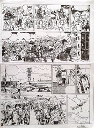 Nicolas Van de Walle - Natacha, hôtesse de l'air , 50 ans - Planche originale