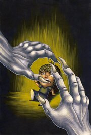 Rudy Lespinet - Illustration originale couleur "Viens dans mes bras" - Original Illustration