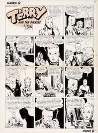 Milton Caniff - Terry & the Pirates, sunday 3/9/1941 - Planche originale