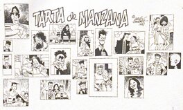 Planche originale - Titre de la bd "Tarta de manzana"