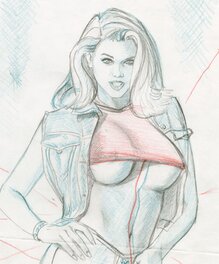 Wool and Denim ** SKORPIO cover prelim ** Model Anna Nicole Smith